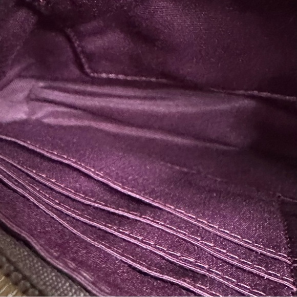 Coach Ashley Scarf Print Signature Logo Satin Shoulder Wallet - Picture 7 of 8